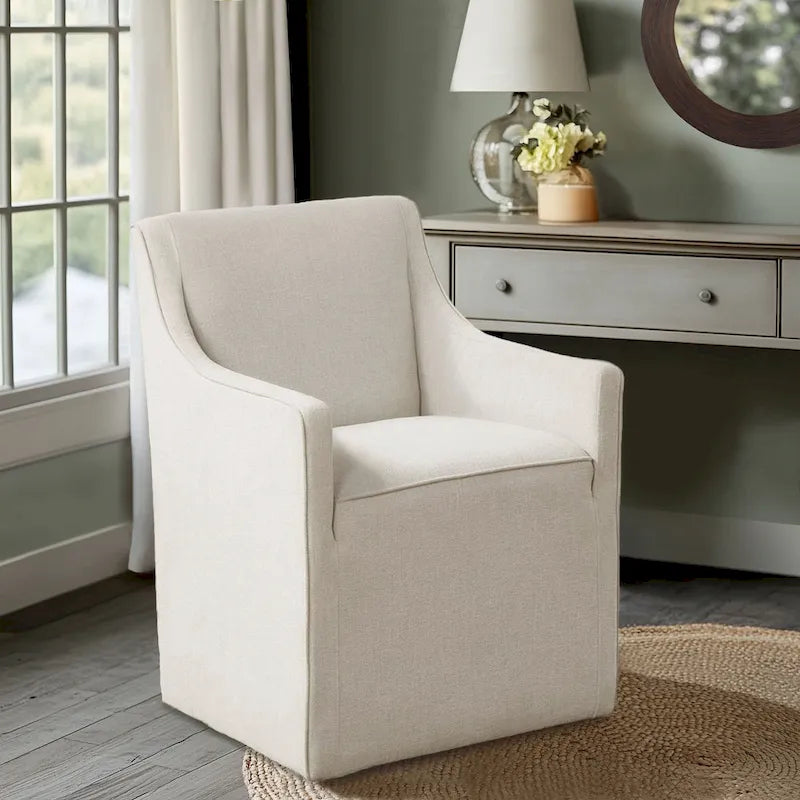 Chaise de salle à manger Charlotte avec roulettes