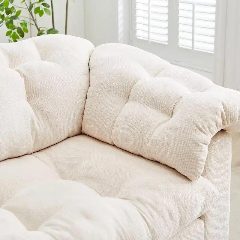 99.2  Canapé profond Chenille Confort, Canapé nuage moelleux tapissé
