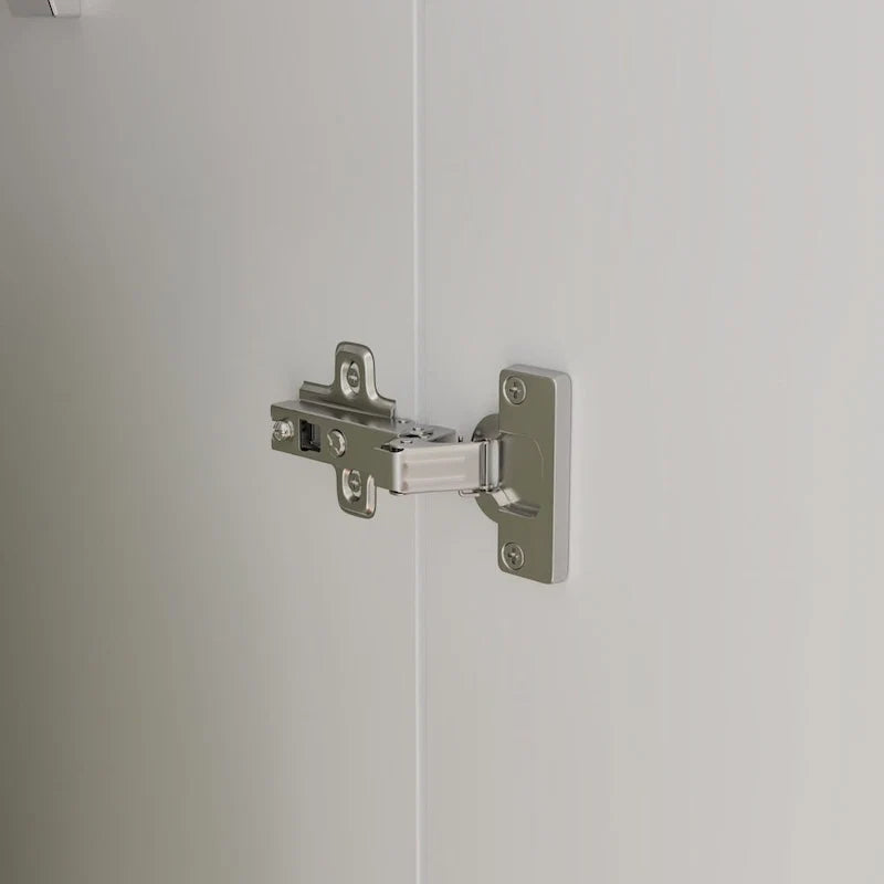 Armoire de chambre autonome à 2 portes avec tringle à vêtements