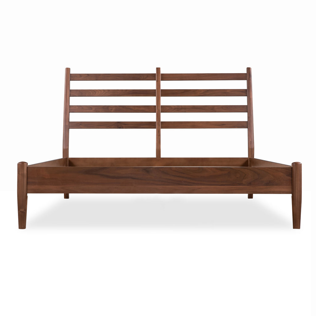 Lit avec coussins en cuir | Marron bridon | King