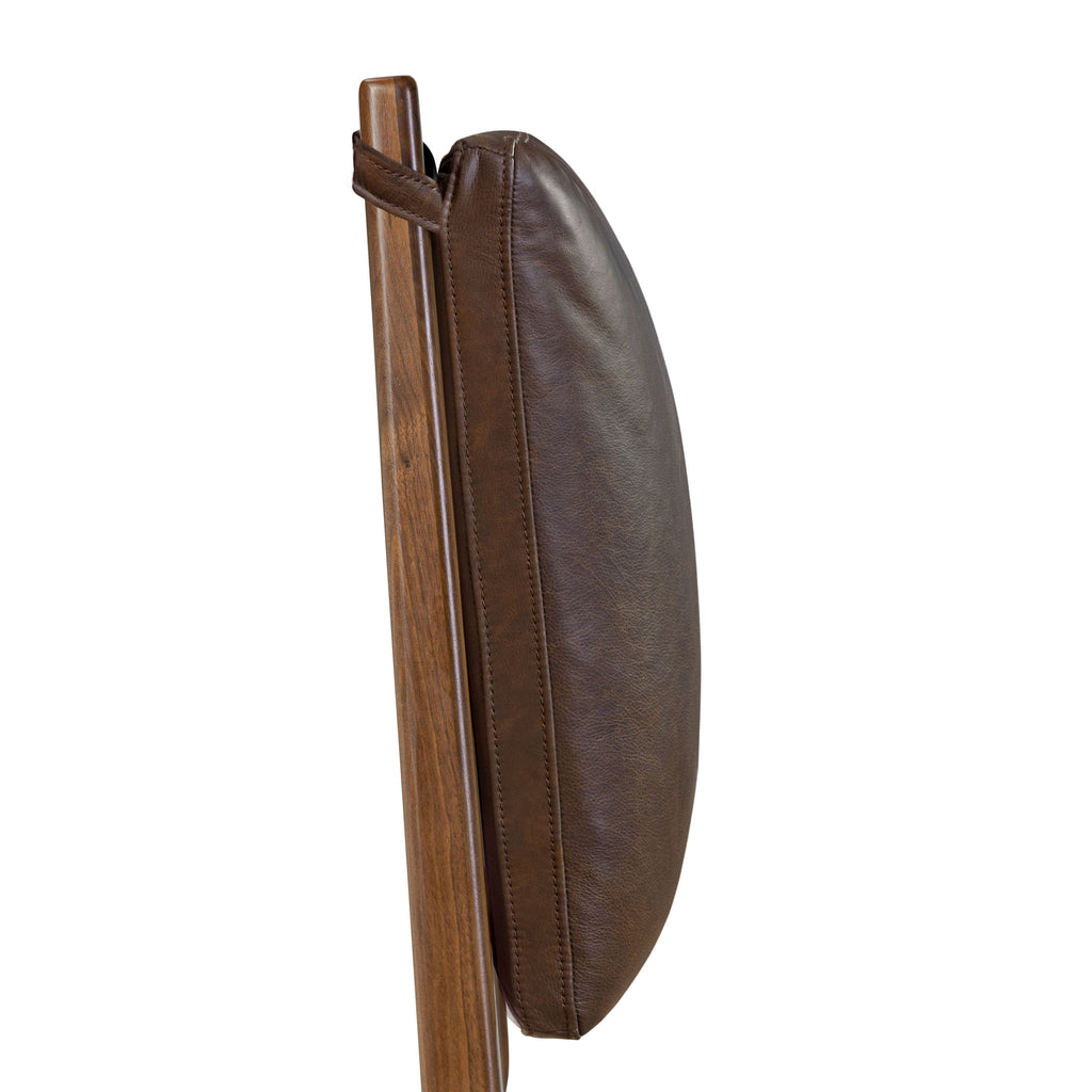 Lit avec coussins en cuir | Brun Bridle | Queen