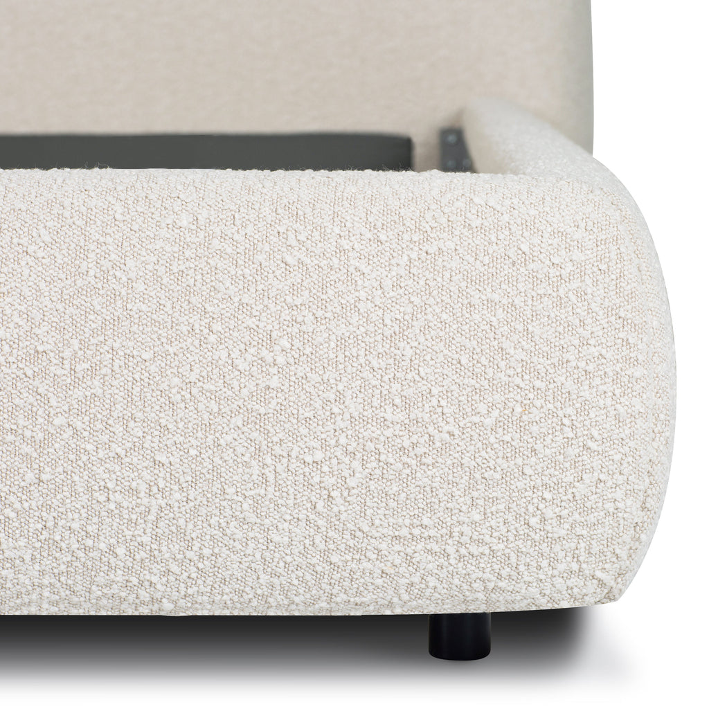 Lit | Bouclette blanche | King