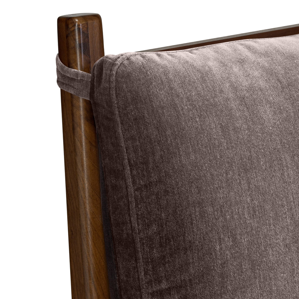 Cadre de lit avec coussins de tête de lit en tissu | Marron saule | King