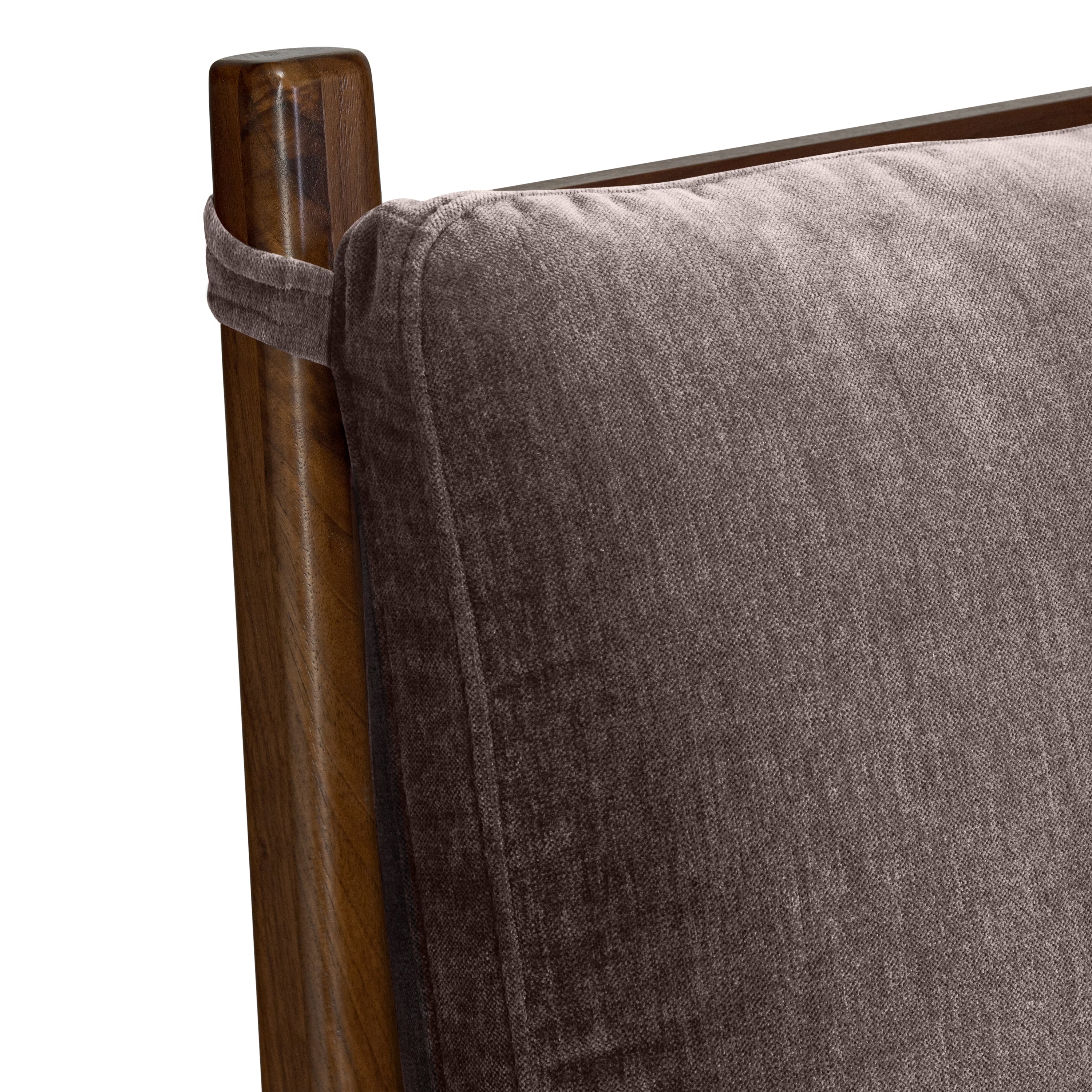 Cadre de lit avec coussins de tête de lit en tissu | Marron saule | King