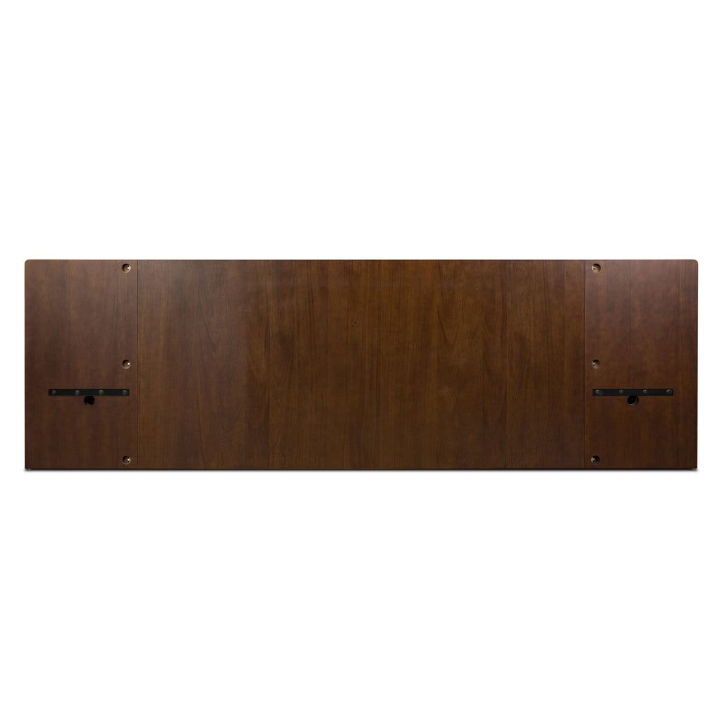 Lit bas avec tables de chevet | Noyer | King