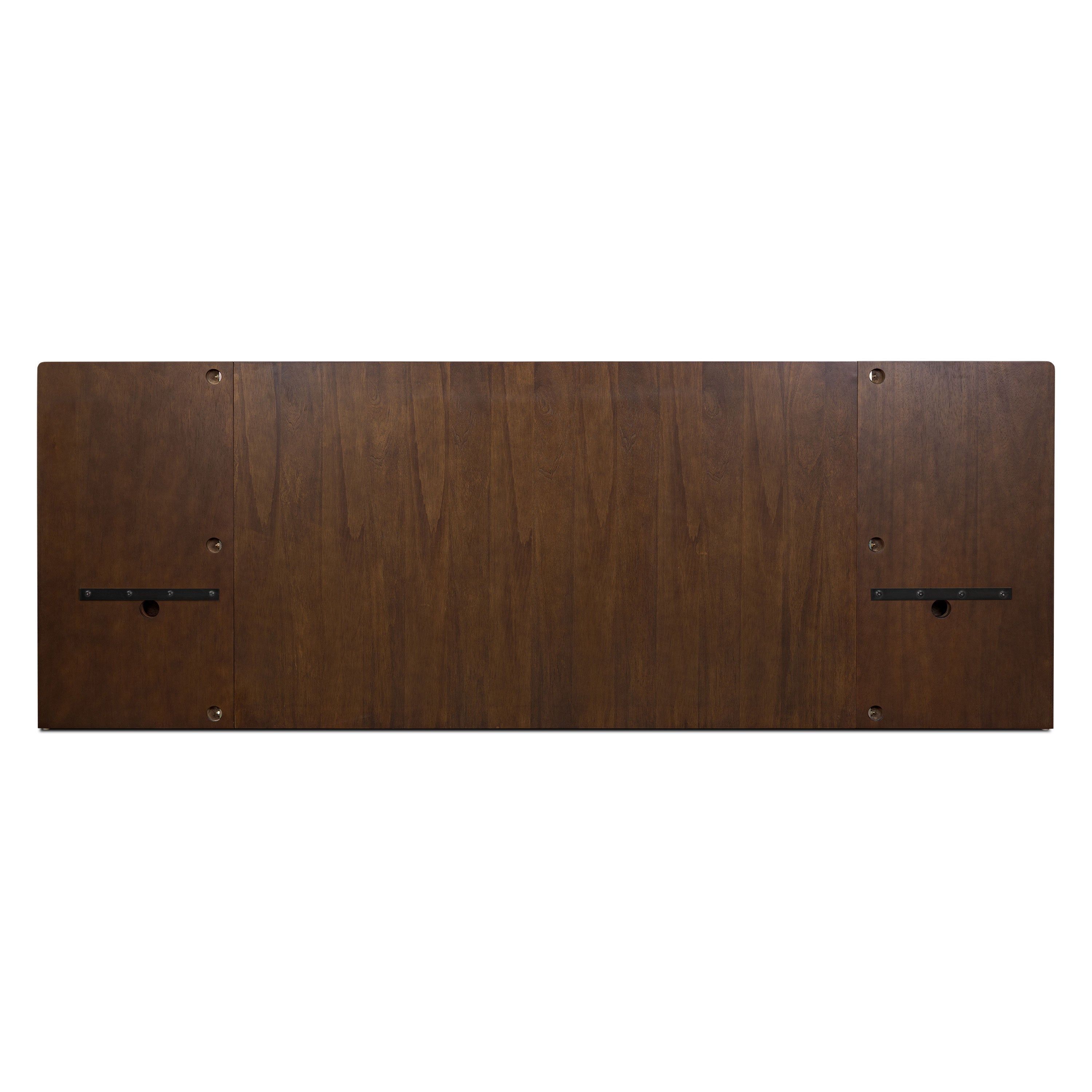 Lit bas avec tables de chevet | Noyer | Queen