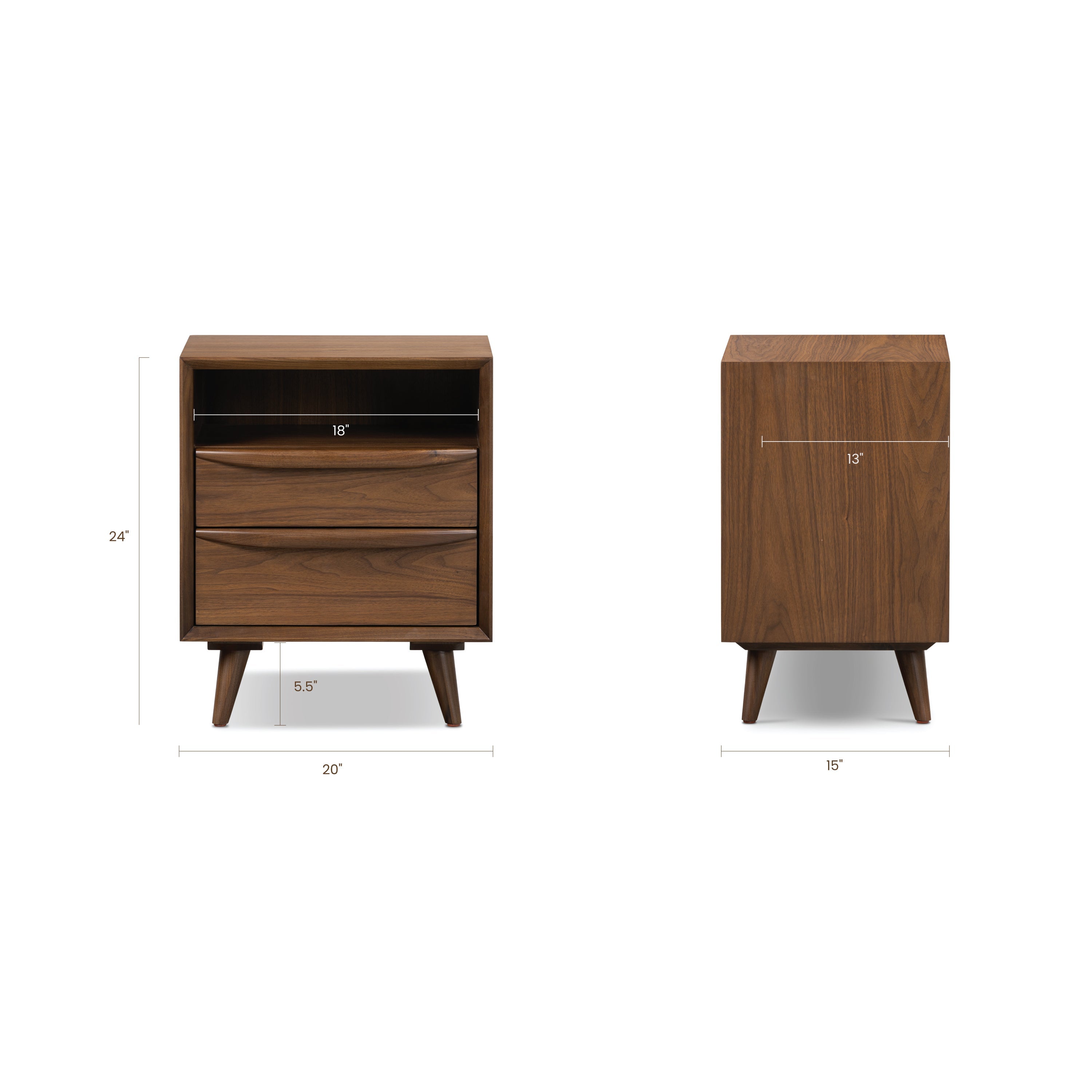 Table de chevet | Noyer