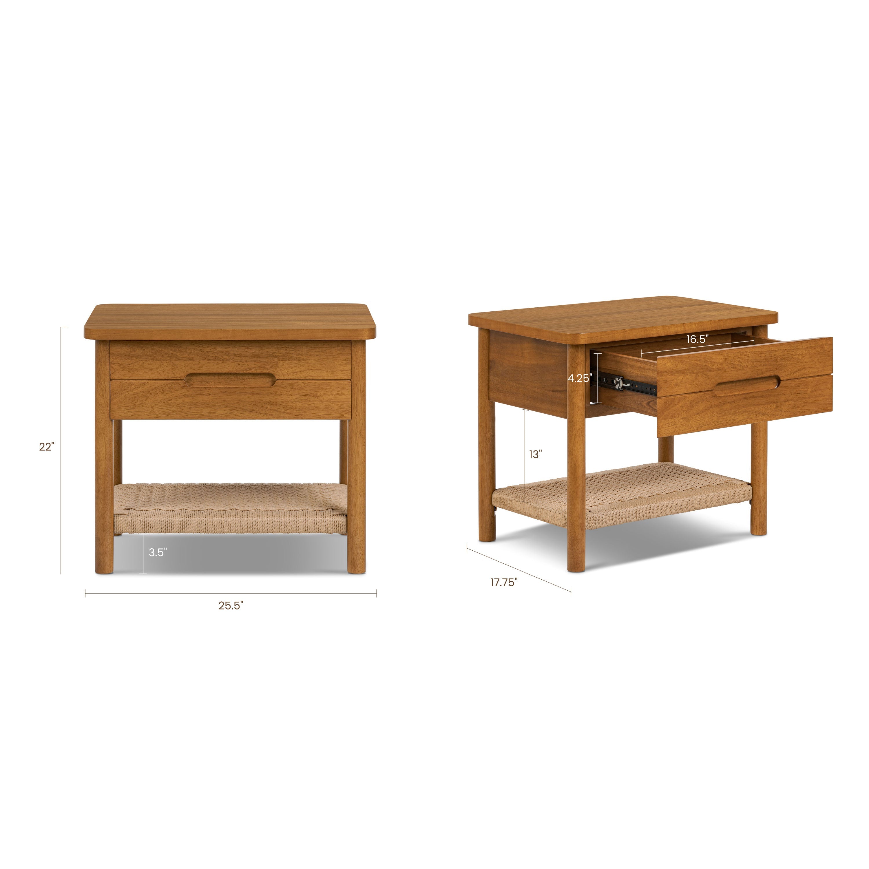 Table de chevet | Marron clair