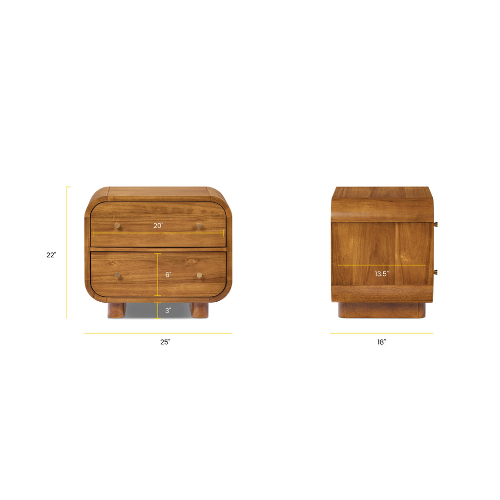 Table de chevet | Marron clair