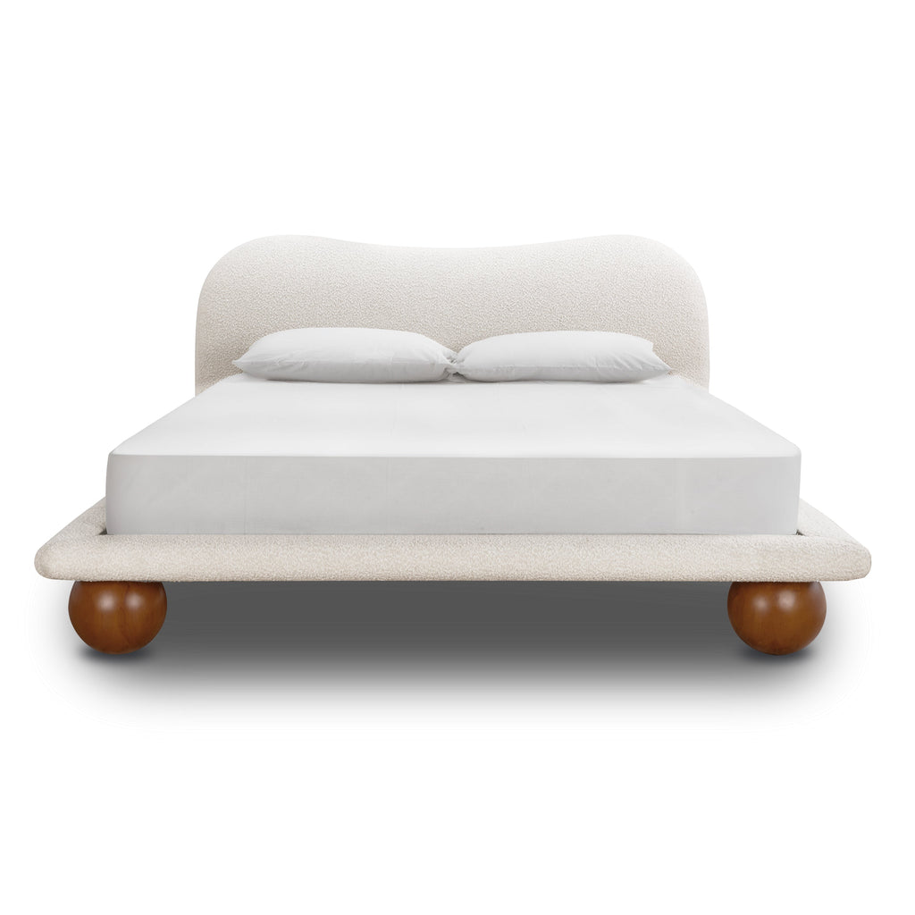 Lit | Boucle blanc écume | King