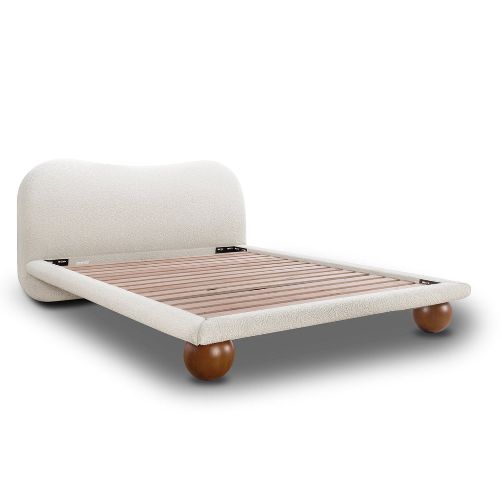 Lit | Boucle blanc écume | King