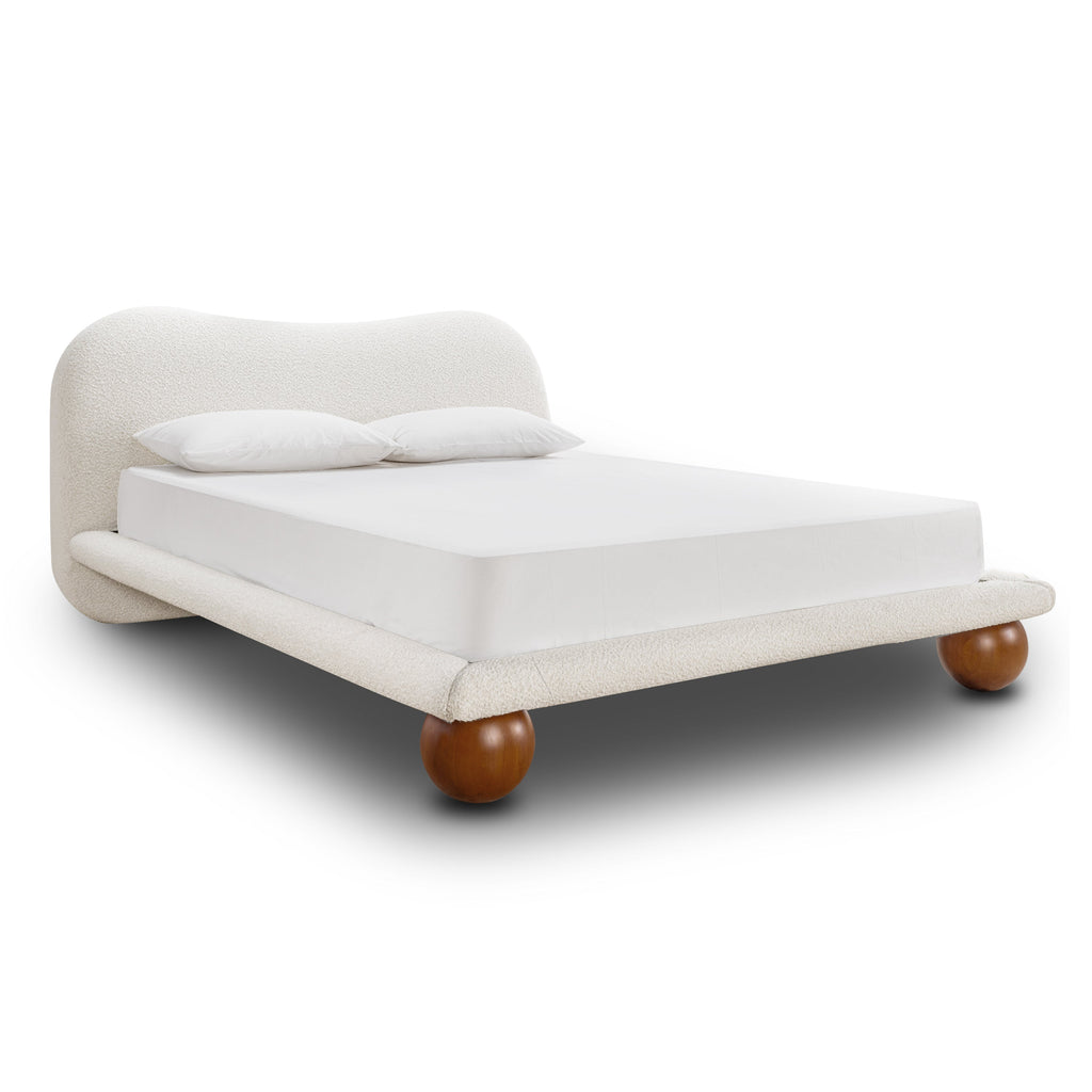 Lit | Boucle blanc écume | King