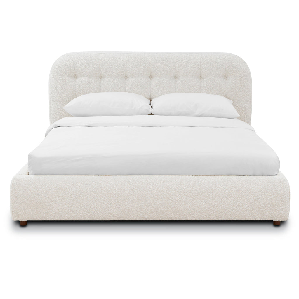 Lit | Boucle blanc écru | Grand lit