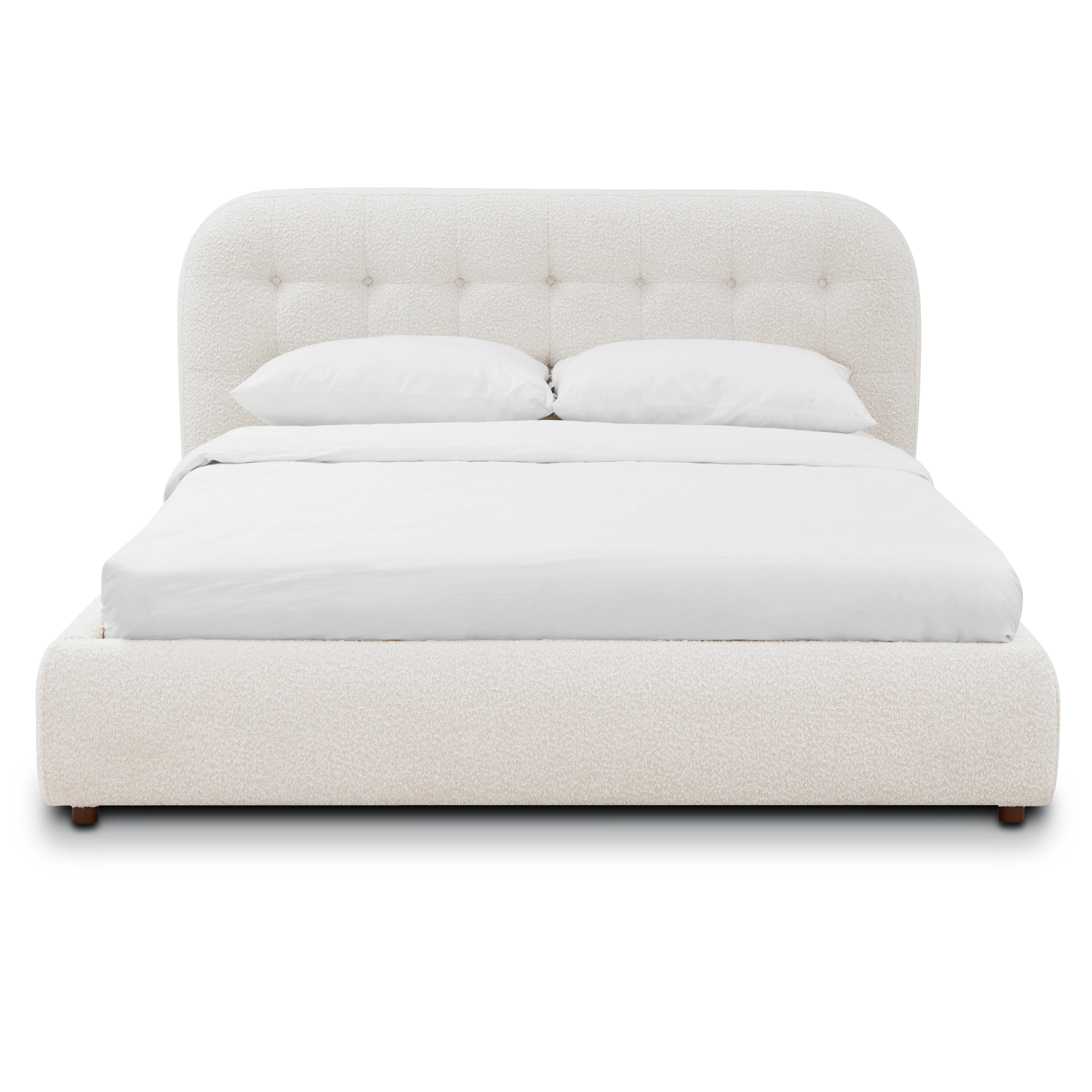 Lit | Boucle blanc écru | Grand lit
