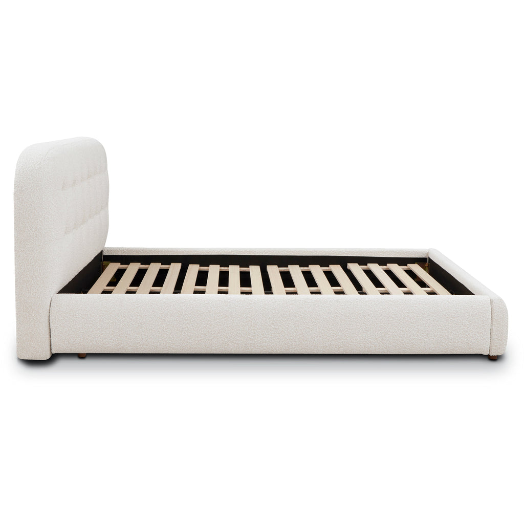 Lit | Boucle blanc écru | Grand lit