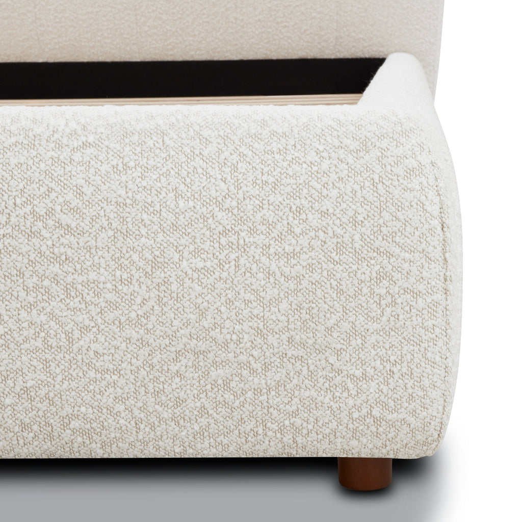 Lit | Boucle blanc écru | Grand lit