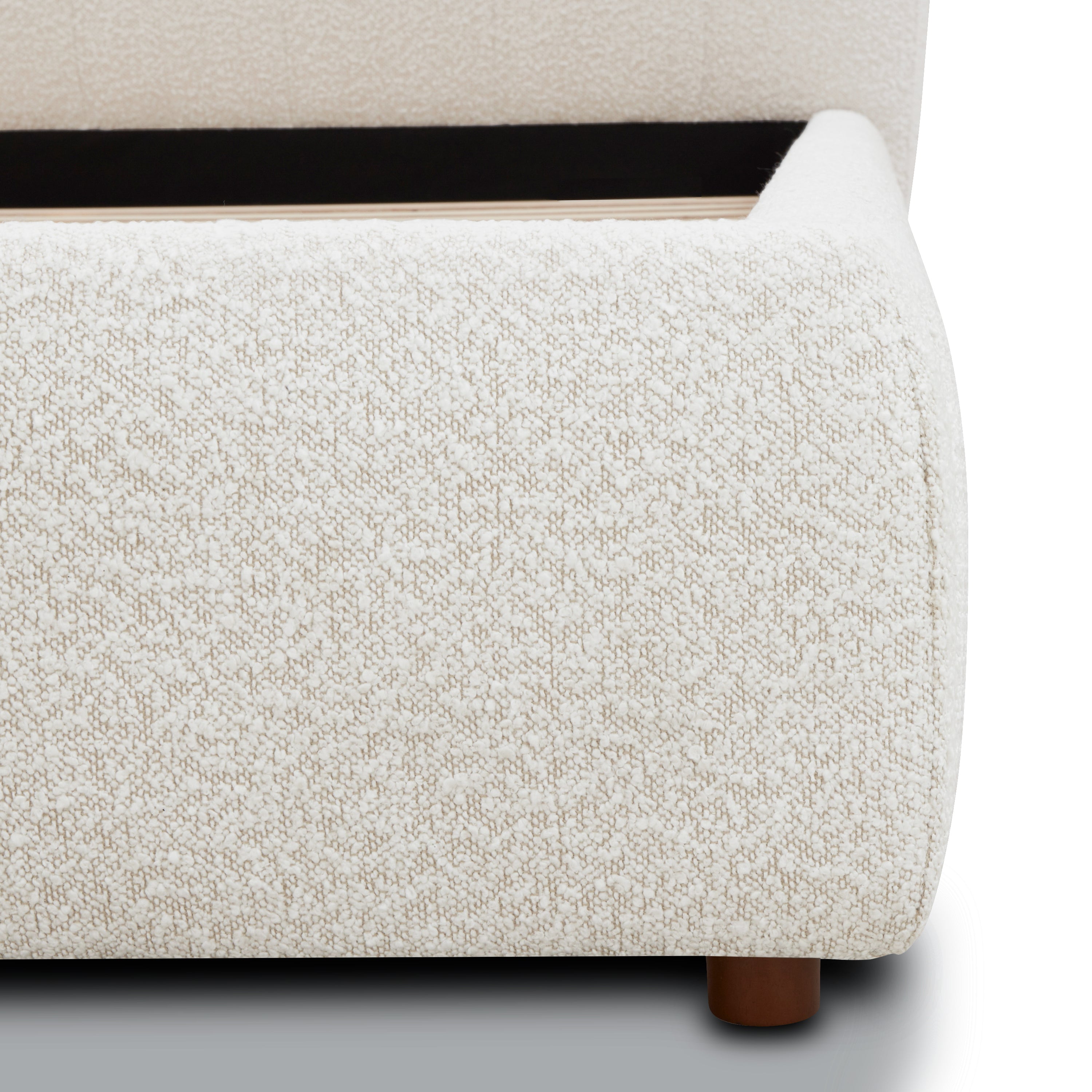 Lit | Boucle blanc écru | Grand lit