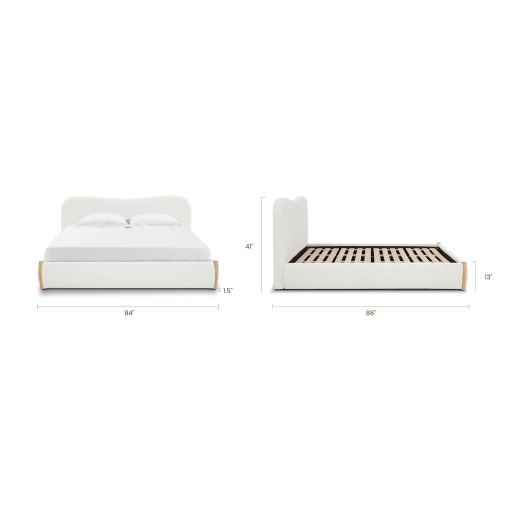 Lit | Boucle blanc écume