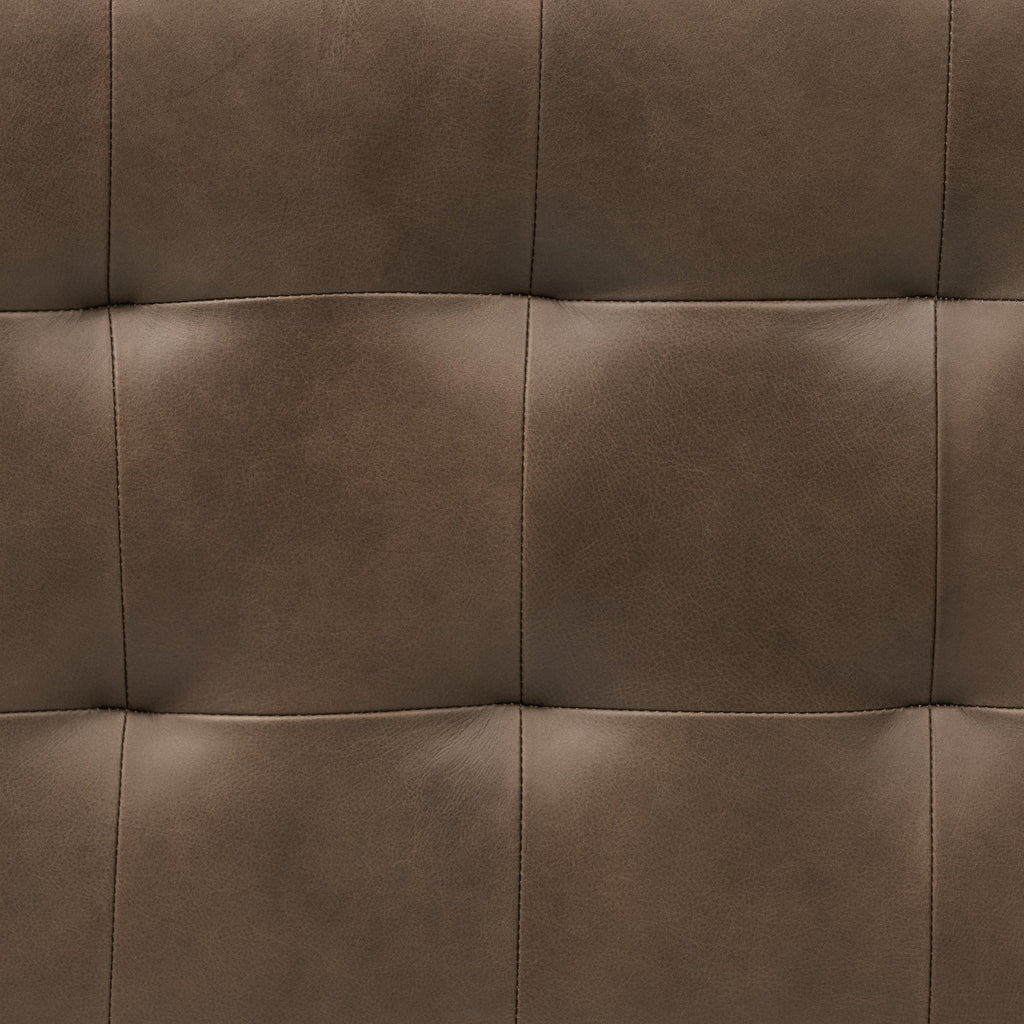 Banc en cuir | Marron cacao
