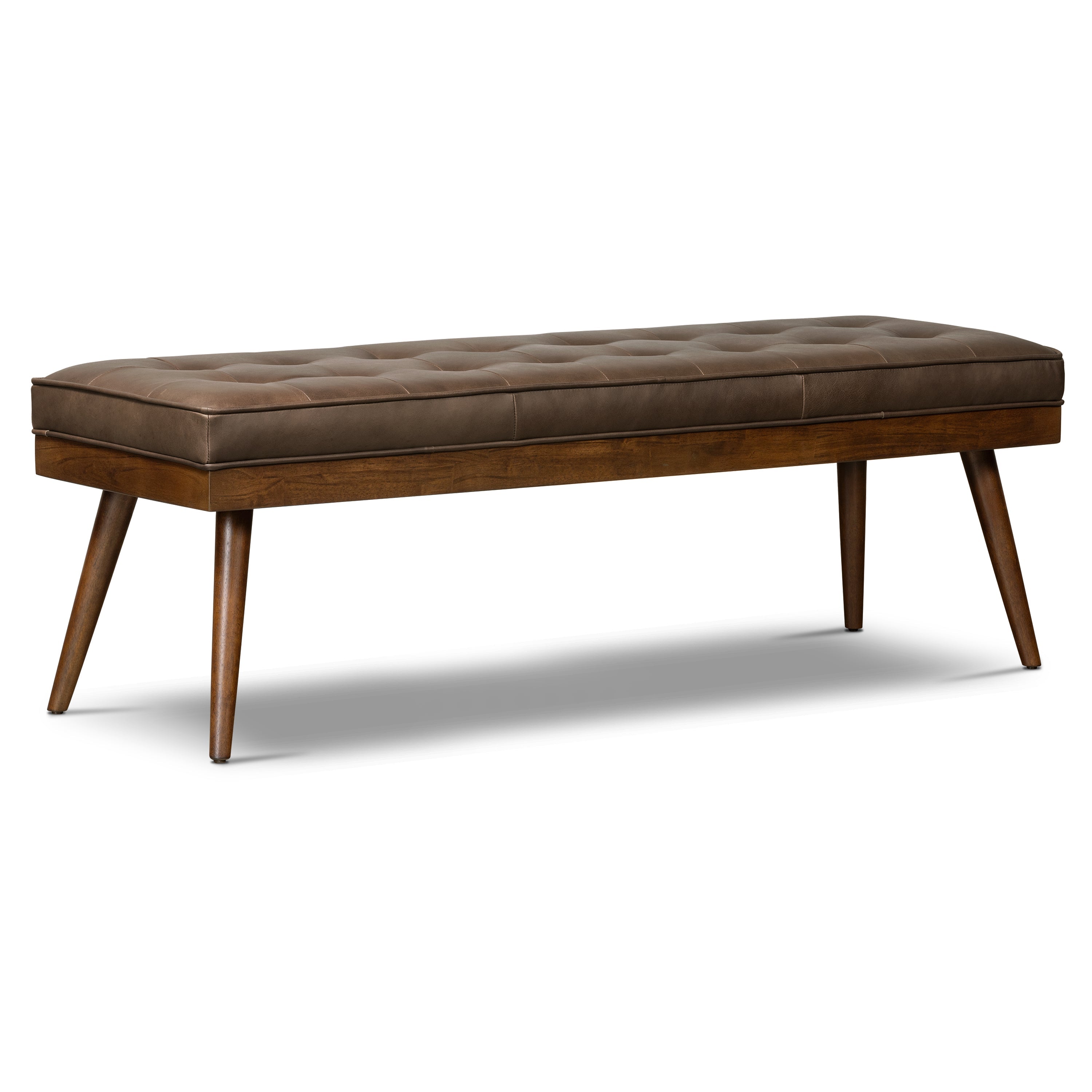 Banc en cuir | Marron cacao