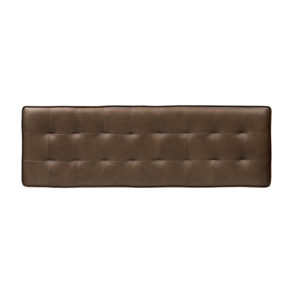 Banc en cuir | Marron cacao