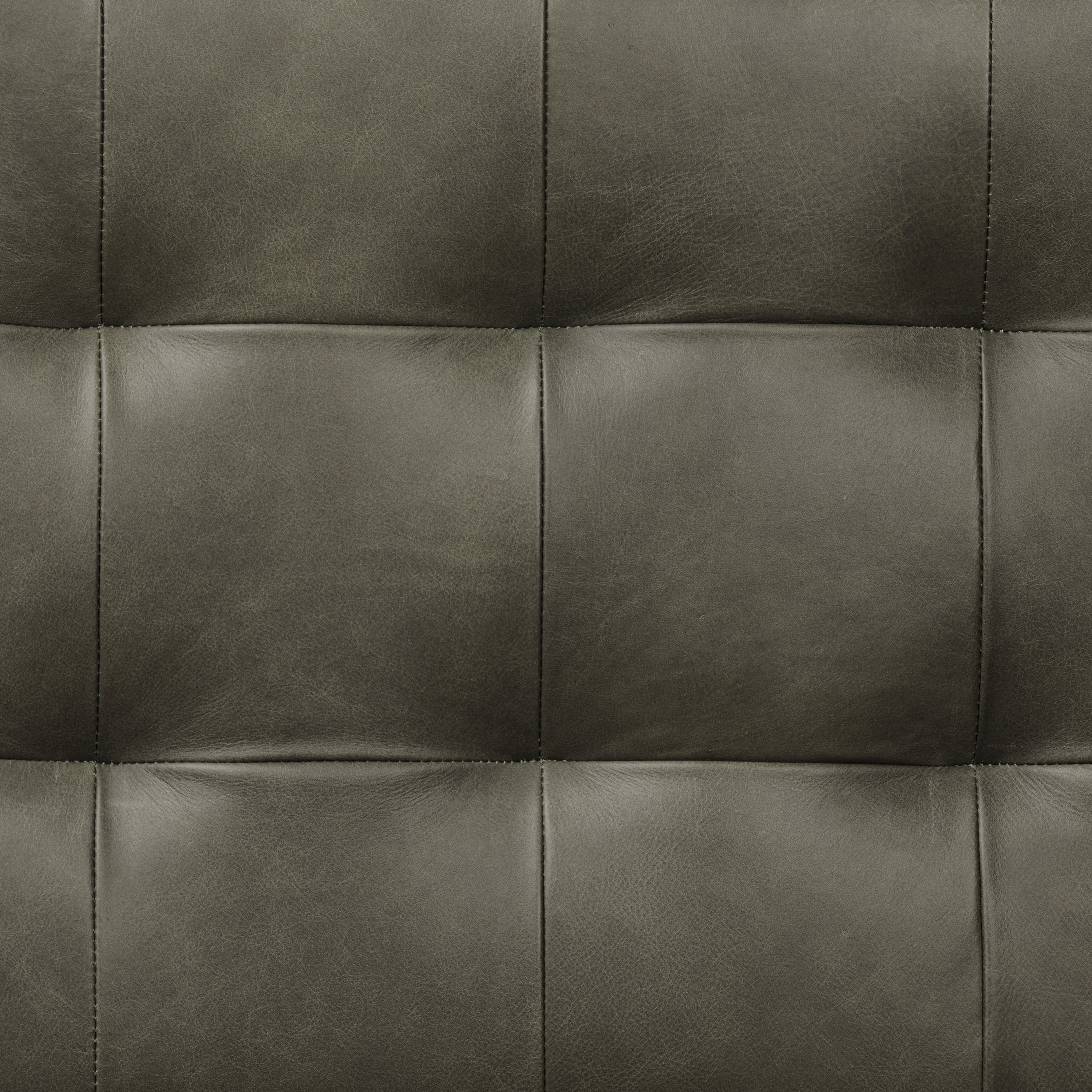 Banc en cuir | Vert olivine