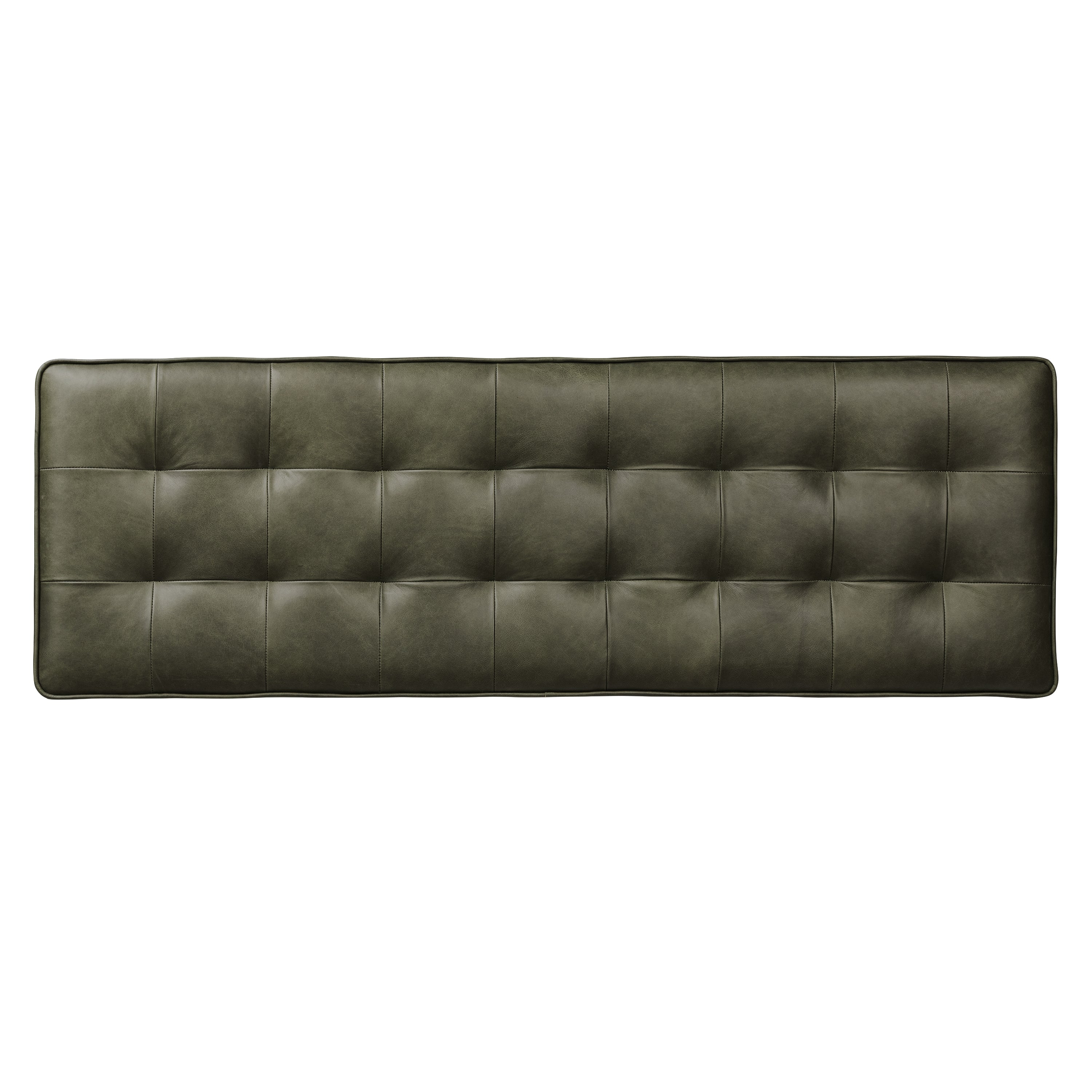Banc en cuir | Vert olivine