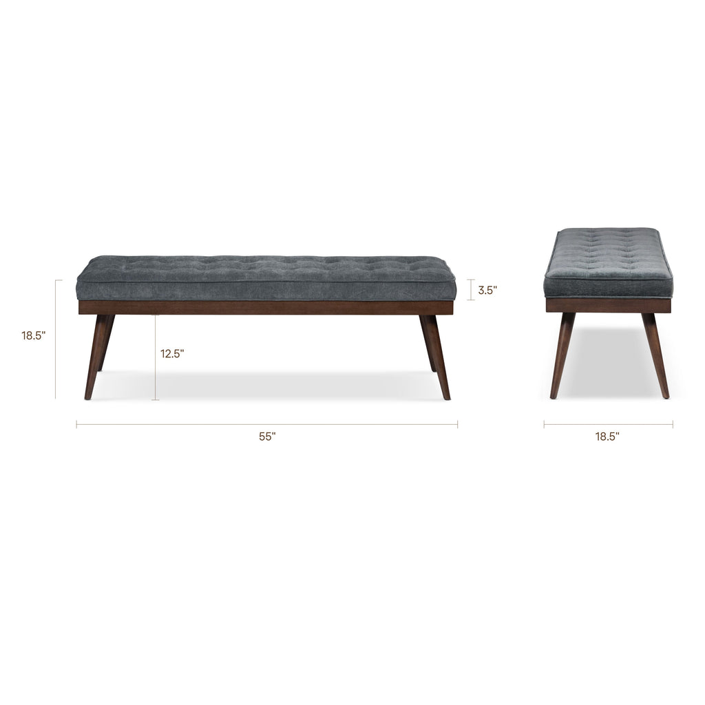 Banc en tissu | Bleu boréal