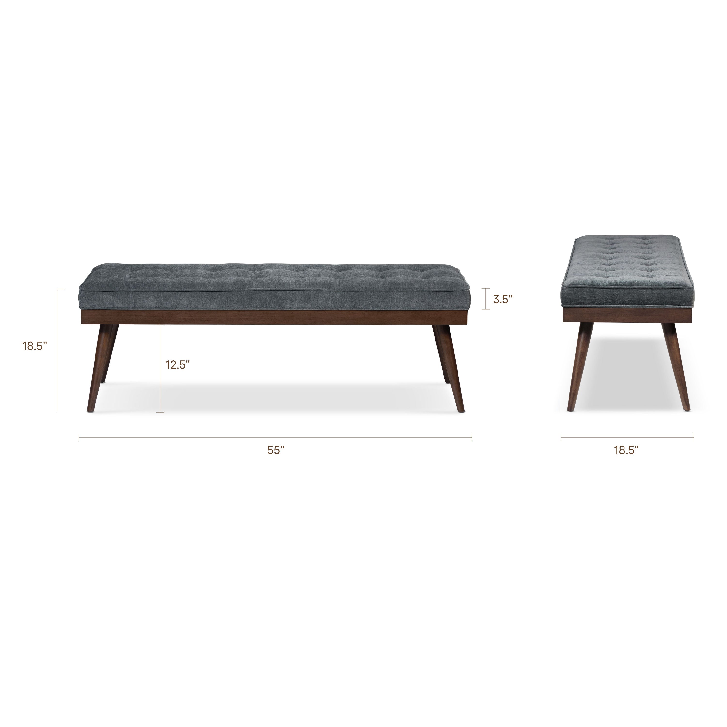 Banc en tissu | Bleu boréal