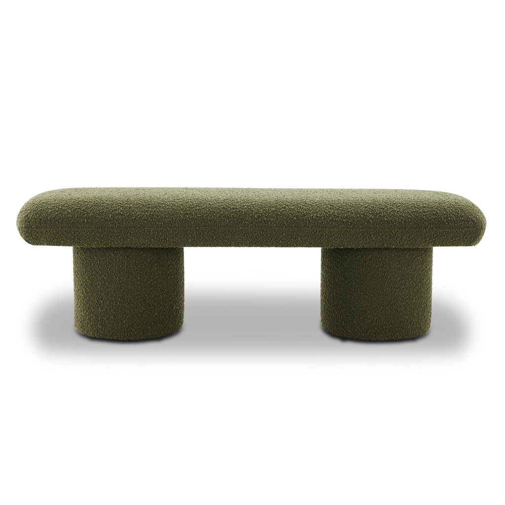 Banc | Bouclé vert fougère