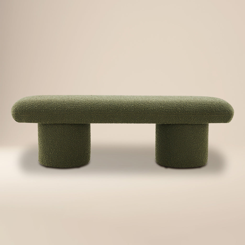 Banc | Bouclé vert fougère