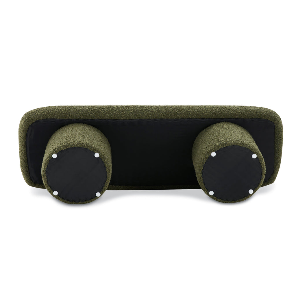 Banc | Bouclé vert fougère