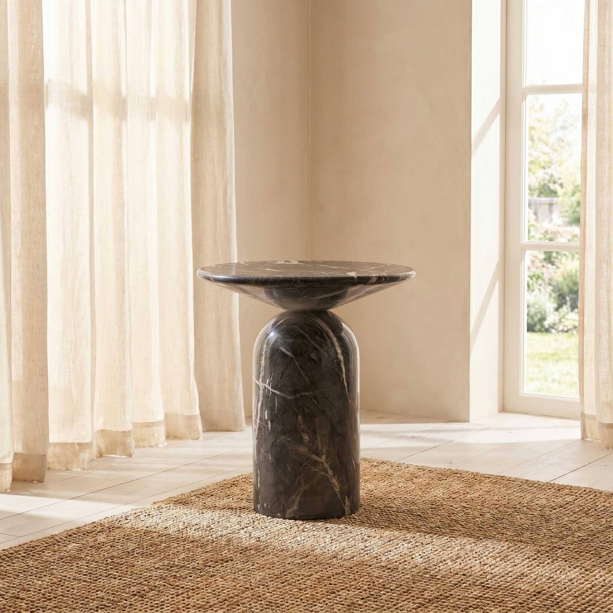 Table d'appoint | Marbre noir