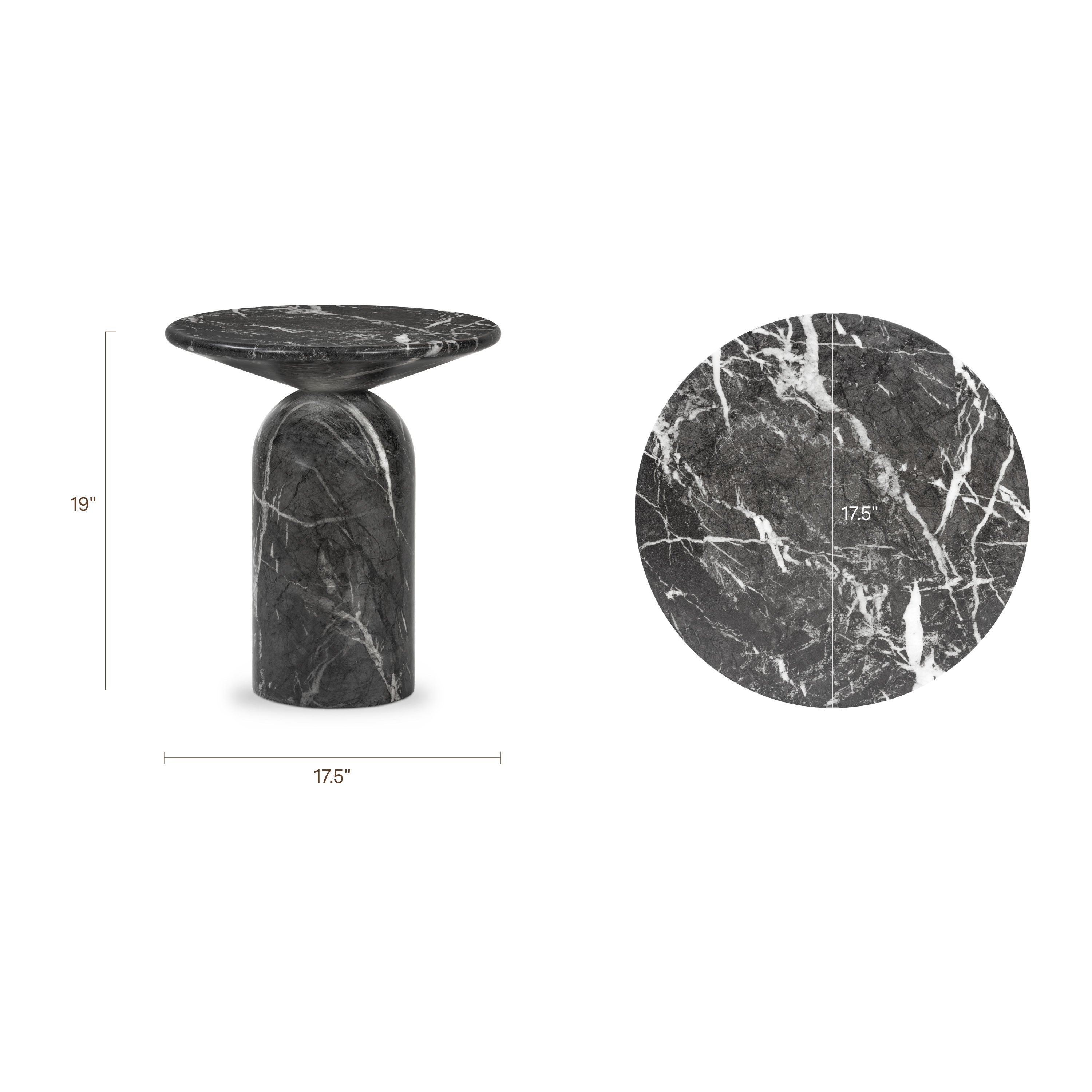 Table d'appoint | Marbre noir