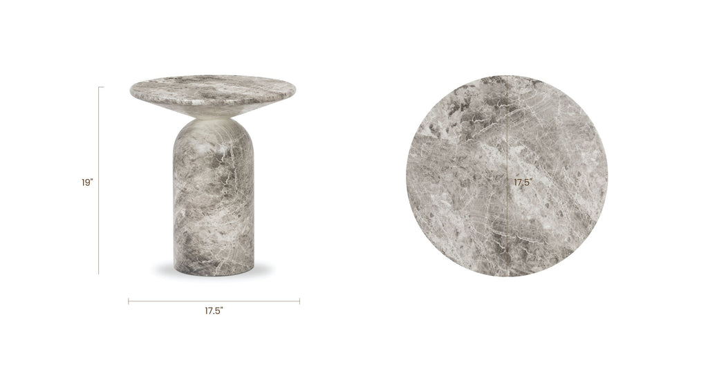 Table d'appoint | Marbre gris