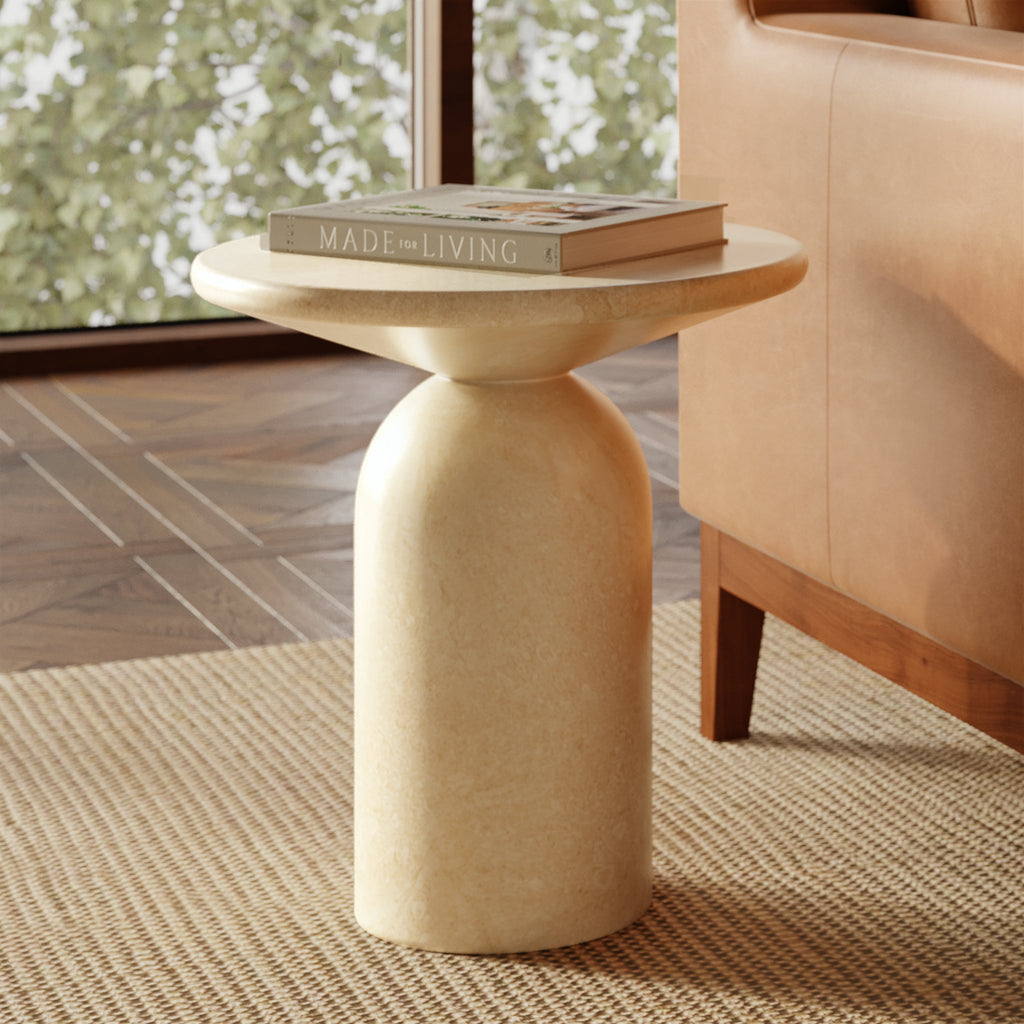 Table d'appoint | Blanc Grès
