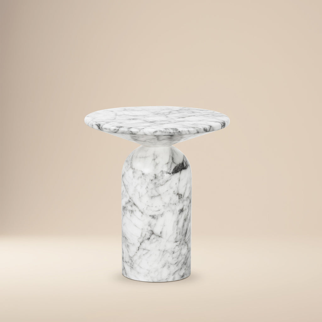 Table d'appoint | Marbre blanc