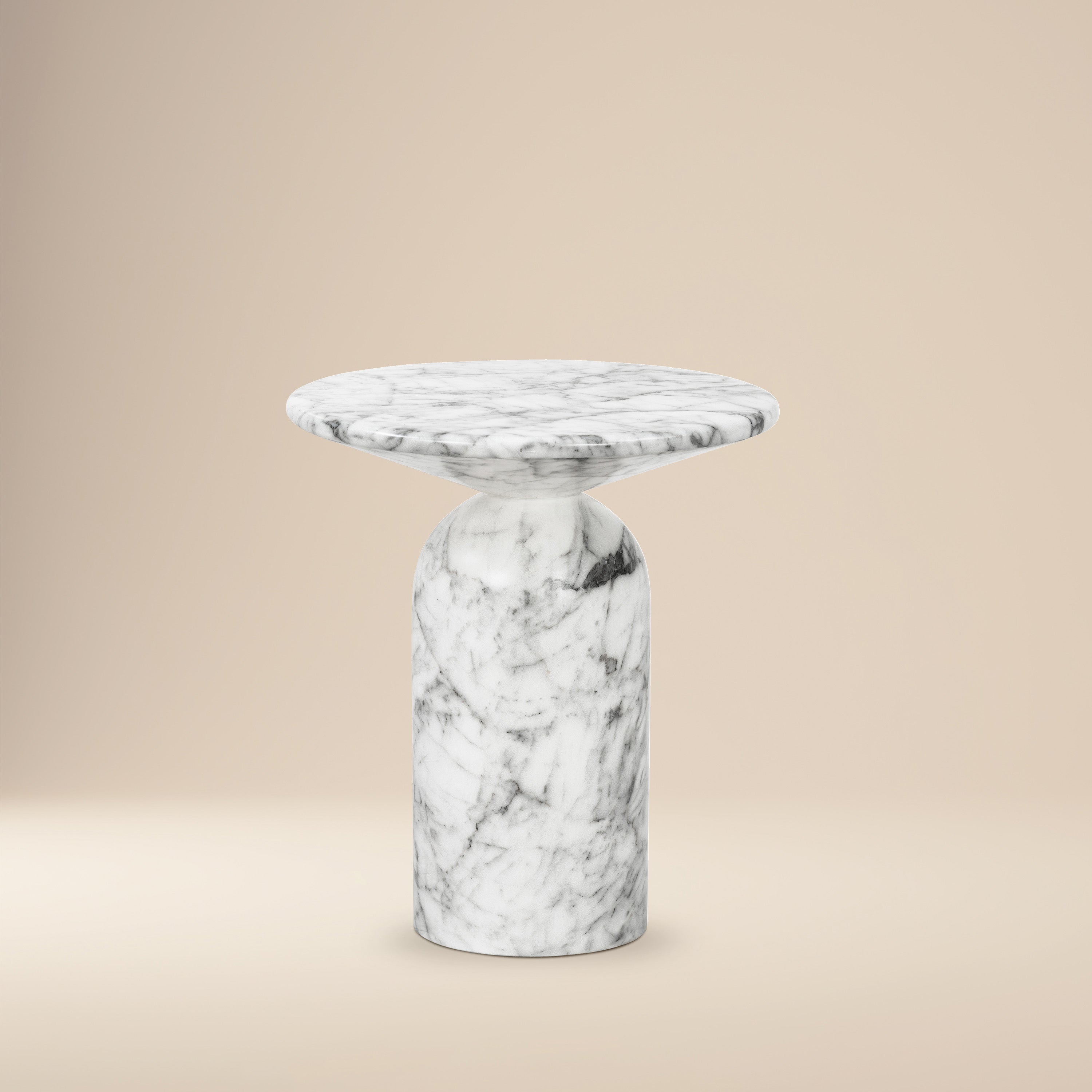 Table d'appoint | Marbre blanc