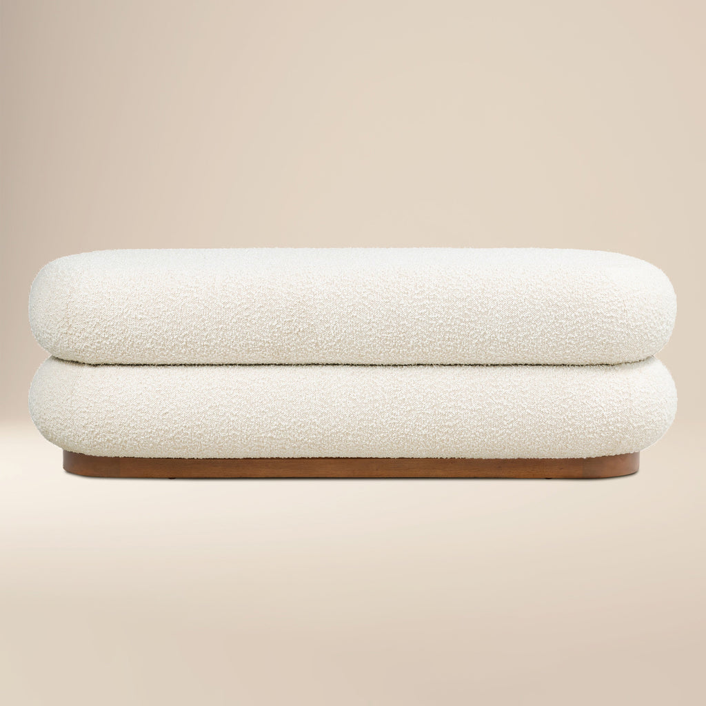 Banc | Bouclé Blanc Écume
