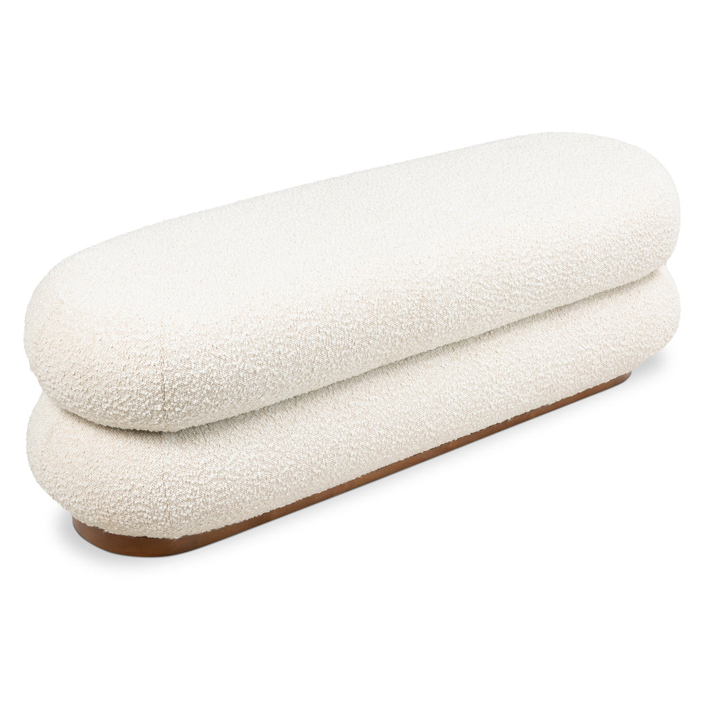 Banc | Bouclé Blanc Écume
