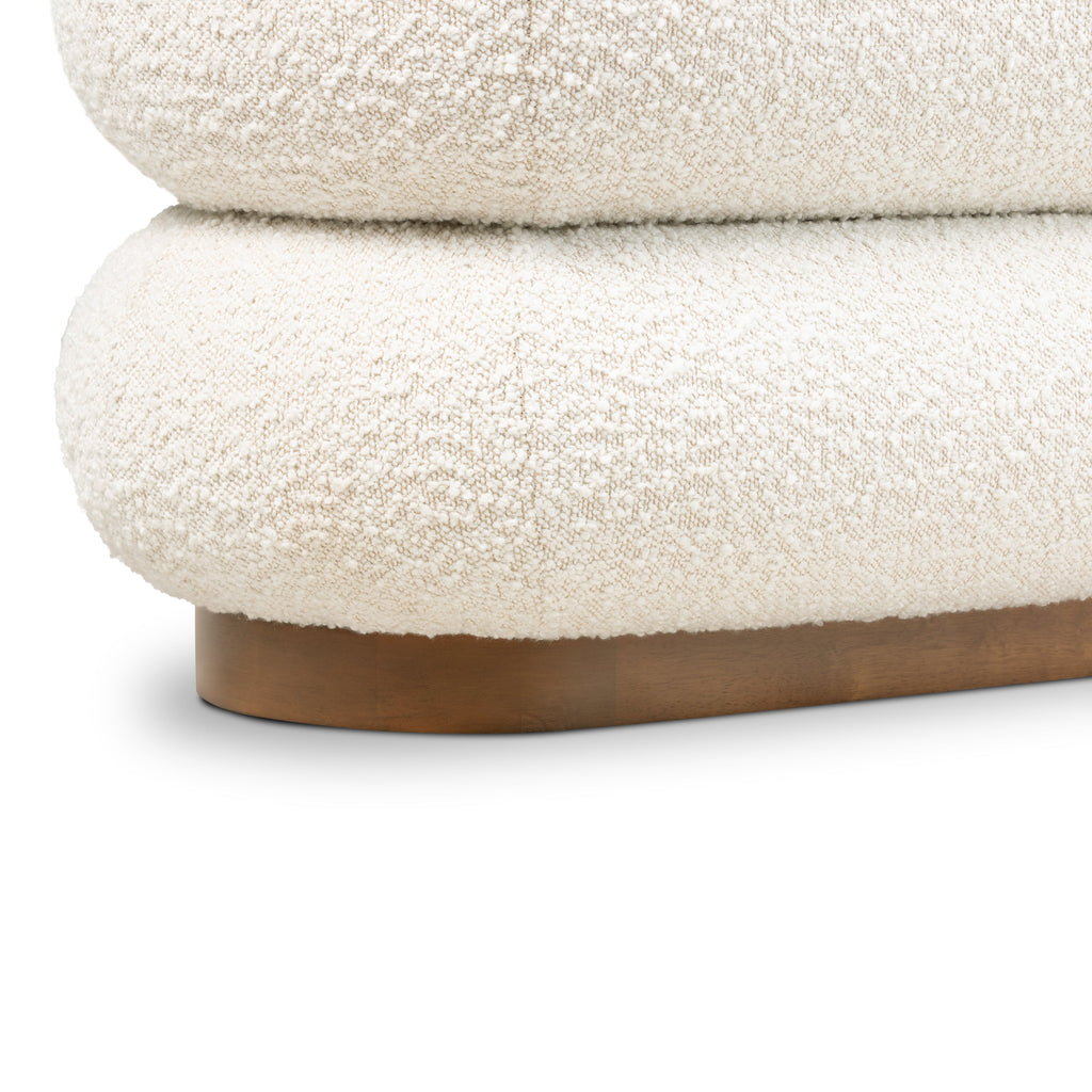Banc | Bouclé Blanc Écume