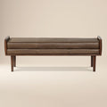 Banc en cuir 53,5 | Marron cacao