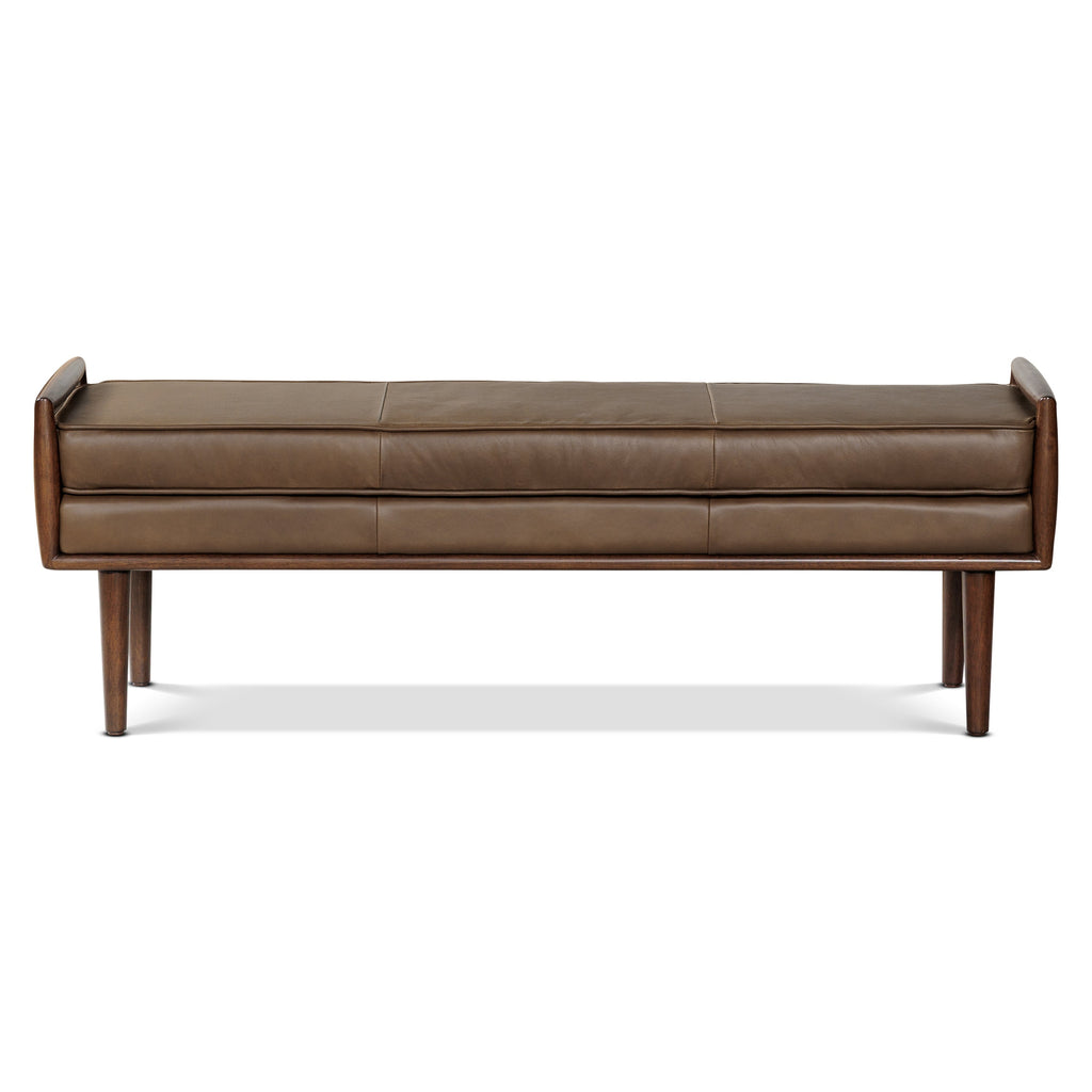Banc en cuir 53,5 | Marron cacao