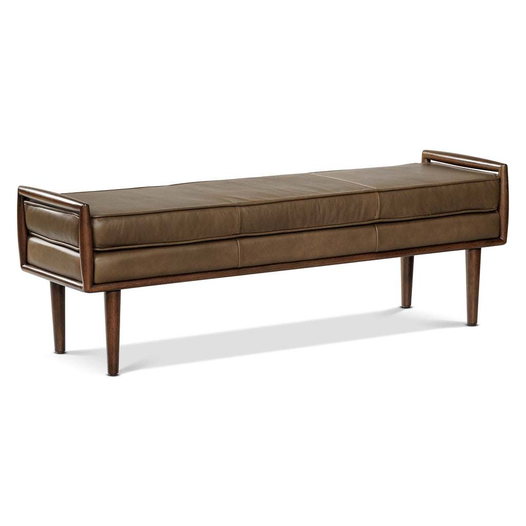 Banc en cuir 53,5 | Marron cacao