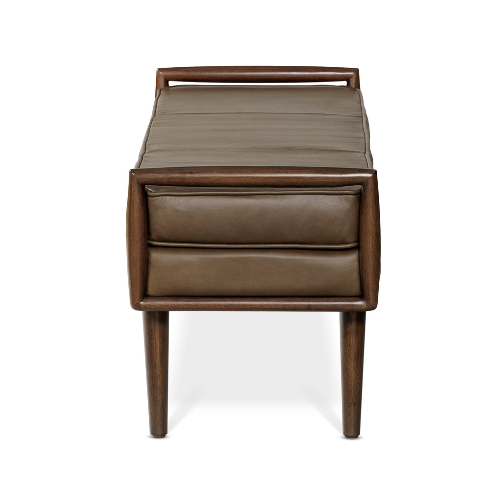 Banc en cuir 53,5 | Marron cacao