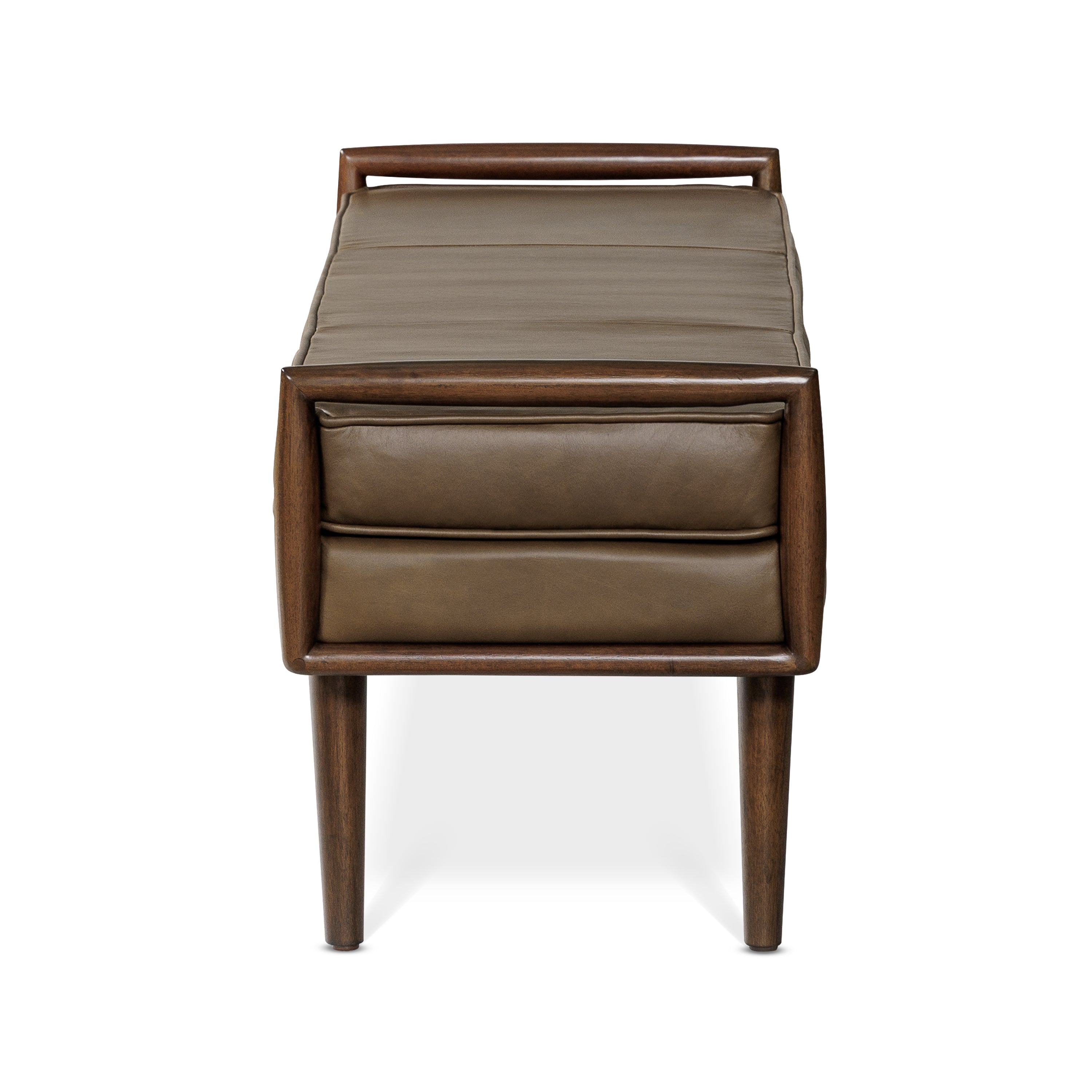 Banc en cuir 53,5 | Marron cacao