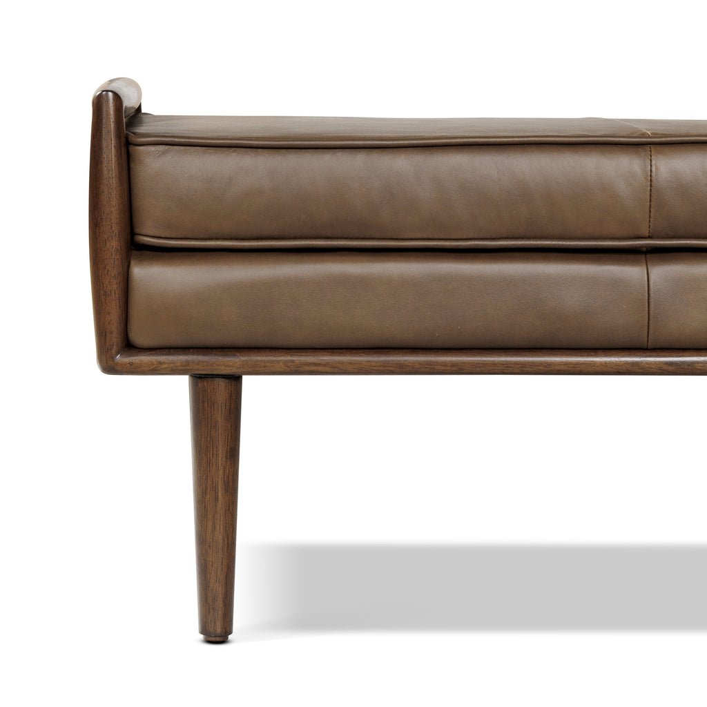 Banc en cuir 53,5 | Marron cacao