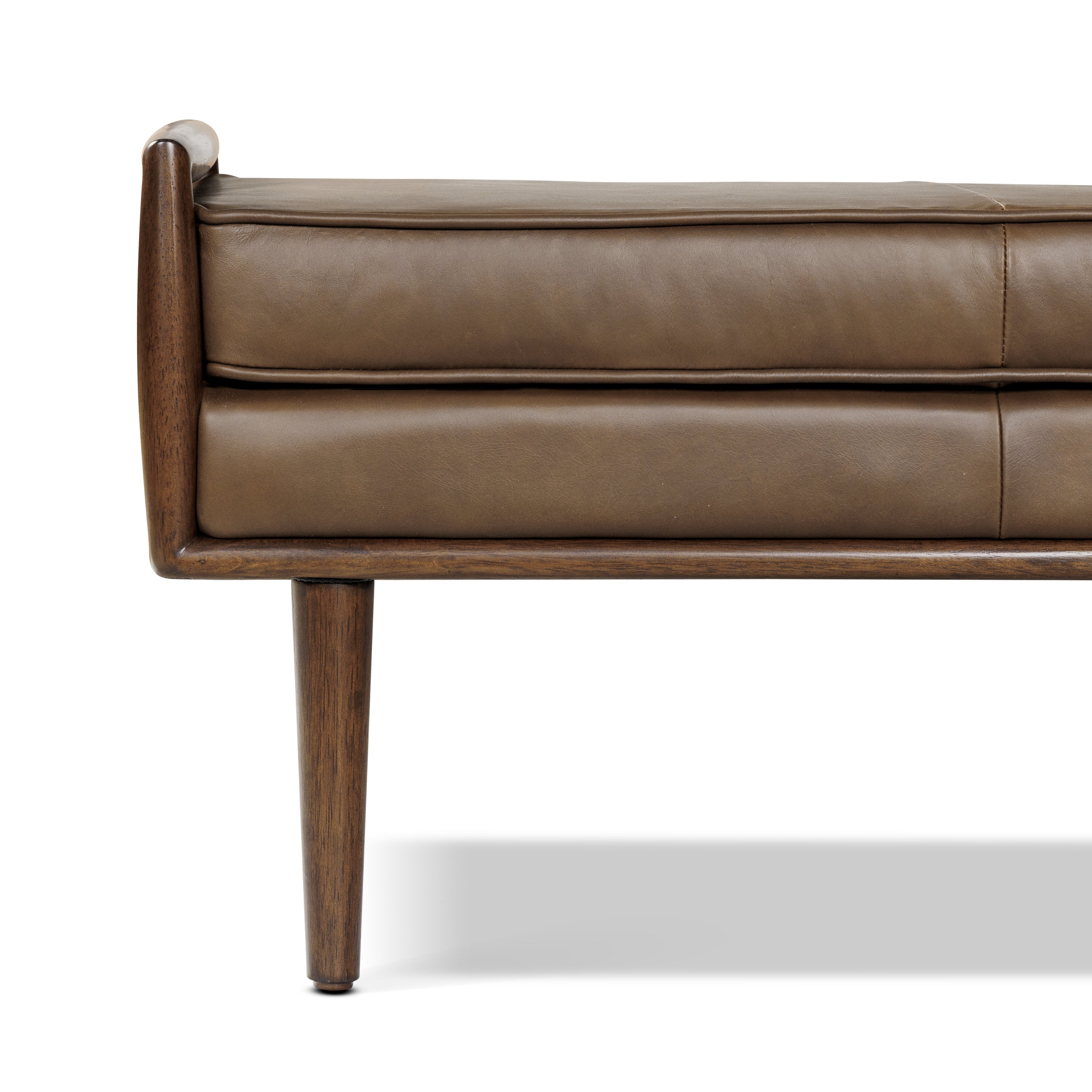 Banc en cuir 53,5 | Marron cacao