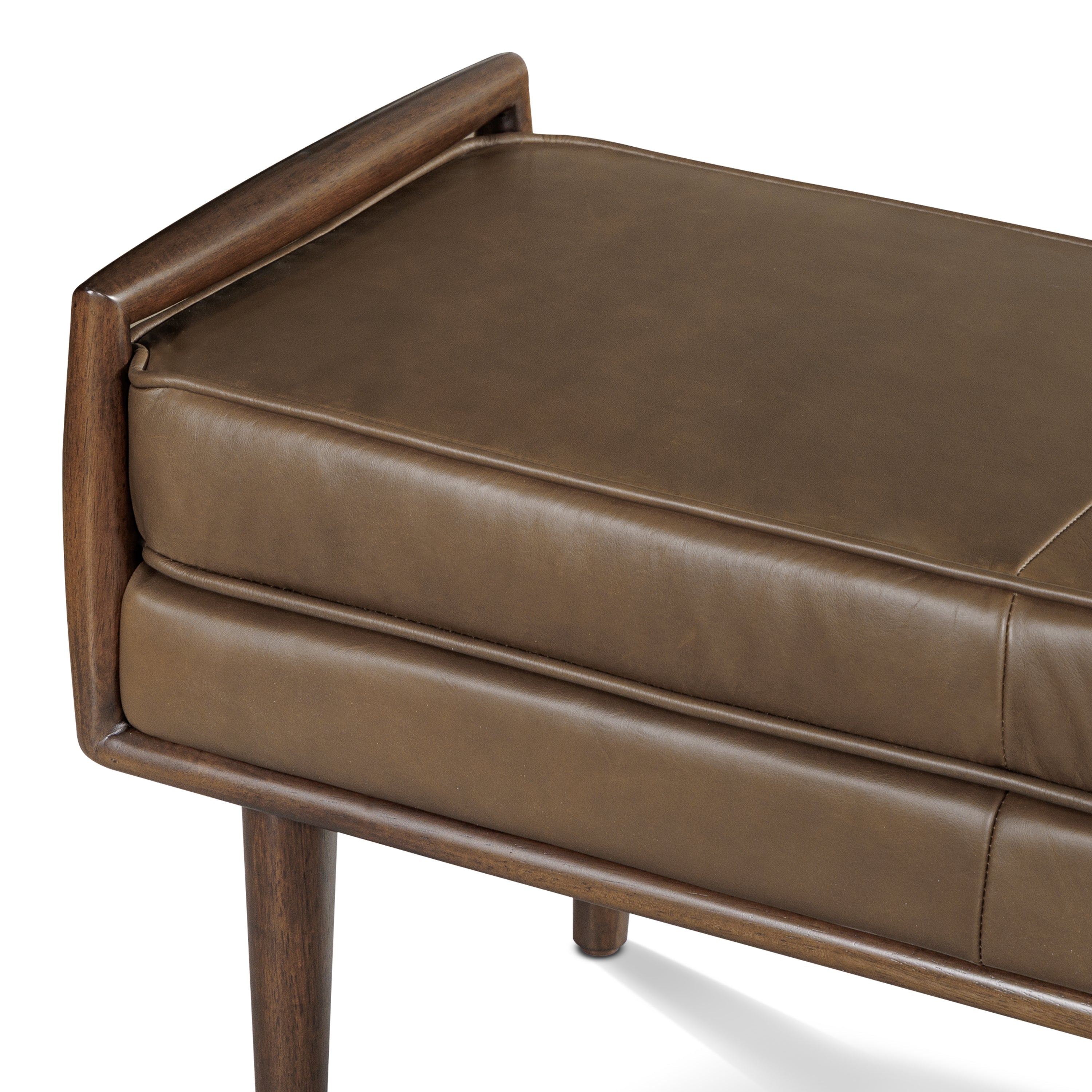 Banc en cuir 53,5 | Marron cacao