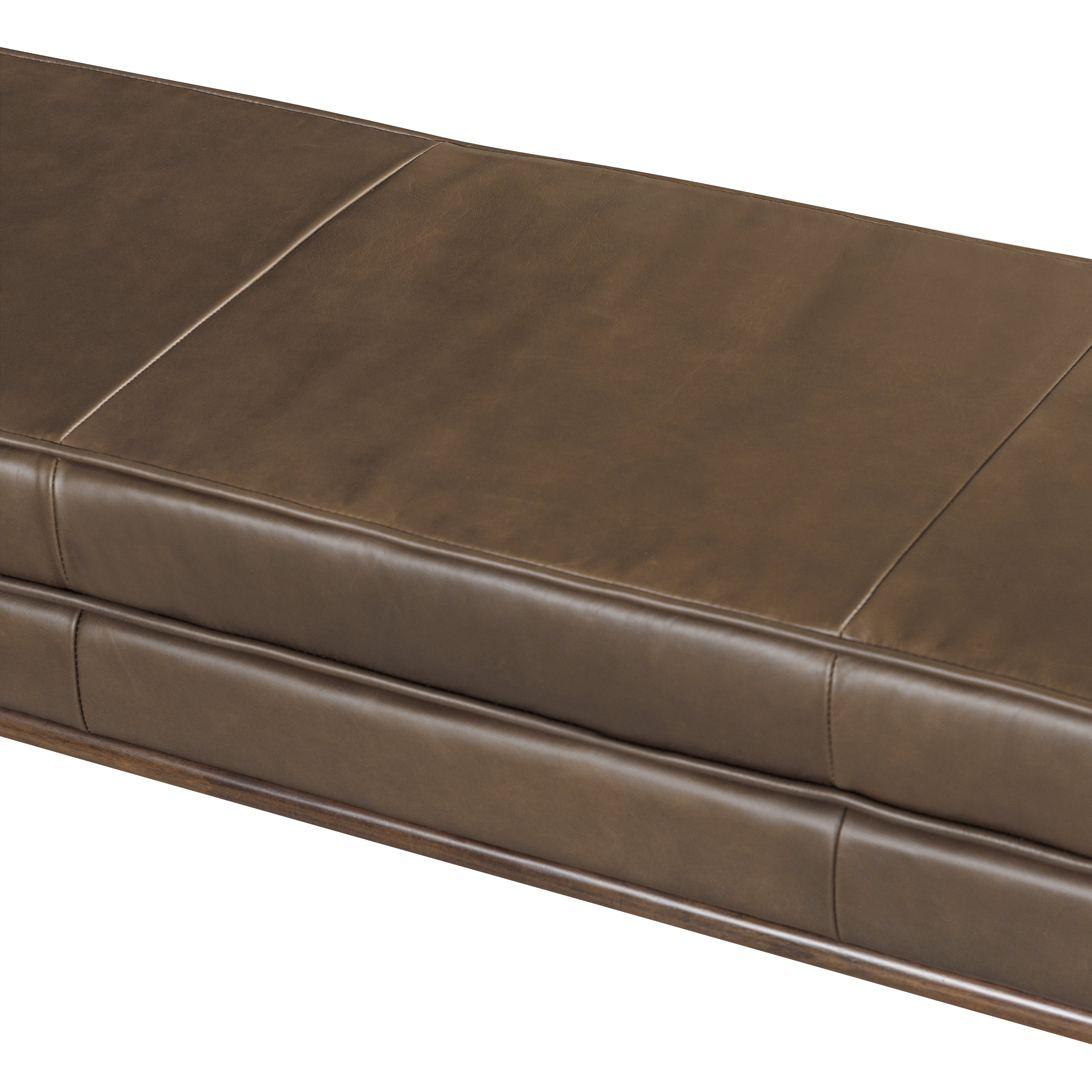 Banc en cuir 53,5 | Marron cacao